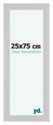 Como MDF Cadre Photo 25x75cm Blanc Brillant De Face Mesure | Yourdecoration.fr