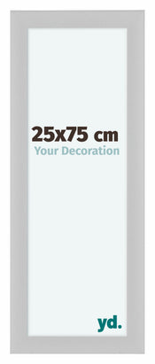 Como MDF Cadre Photo 25x75cm Blanc Mat De Face Mesure | Yourdecoration.fr