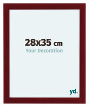 Como MDF Cadre Photo 28x35cm Vin Rouge Patine De Face Mesure | Yourdecoration.fr