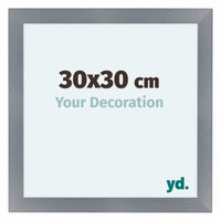 Como MDF Cadre Photo 30x30cm Aluminium Brosse De Face Mesure | Yourdecoration.fr