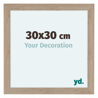 Como MDF Cadre Photo 30x30cm Chene Clair De Face Mesure | Yourdecoration.fr