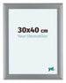 Como MDF Cadre Photo 30x40cm Argent Mat De Face Mesure | Yourdecoration.fr