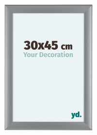 Como MDF Cadre Photo 30x45cm Argent Mat De Face Mesure | Yourdecoration.fr