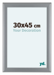 Como MDF Cadre Photo 30x45cm Argent Mat De Face Mesure | Yourdecoration.fr