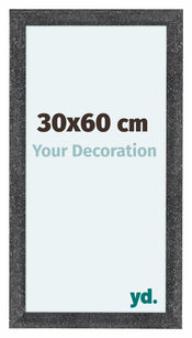 Como MDF Cadre Photo 30x60cm Gris Patine De Face Mesure | Yourdecoration.fr