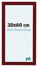 Como MDF Cadre Photo 30x60cm Vin Rouge Patine De Face Mesure | Yourdecoration.fr