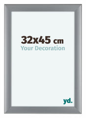 Como MDF Cadre Photo 32x45cm Argent Mat De Face Mesure | Yourdecoration.fr