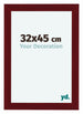 Como MDF Cadre Photo 32x45cm Vin Rouge Patine De Face Mesure | Yourdecoration.fr