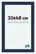 Como MDF Cadre Photo 33x48cm Bleu Fonce Patine De Face Mesure | Yourdecoration.fr