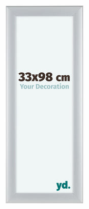 Como MDF Cadre Photo 33x98cm Argent Mat De Face Mesure | Yourdecoration.fr