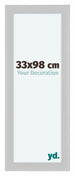 Como MDF Cadre Photo 33x98cm Blanc Mat De Face Mesure | Yourdecoration.fr