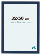 Como MDF Cadre Photo 35x50cm Bleu Fonce Patine De Face Mesure | Yourdecoration.fr