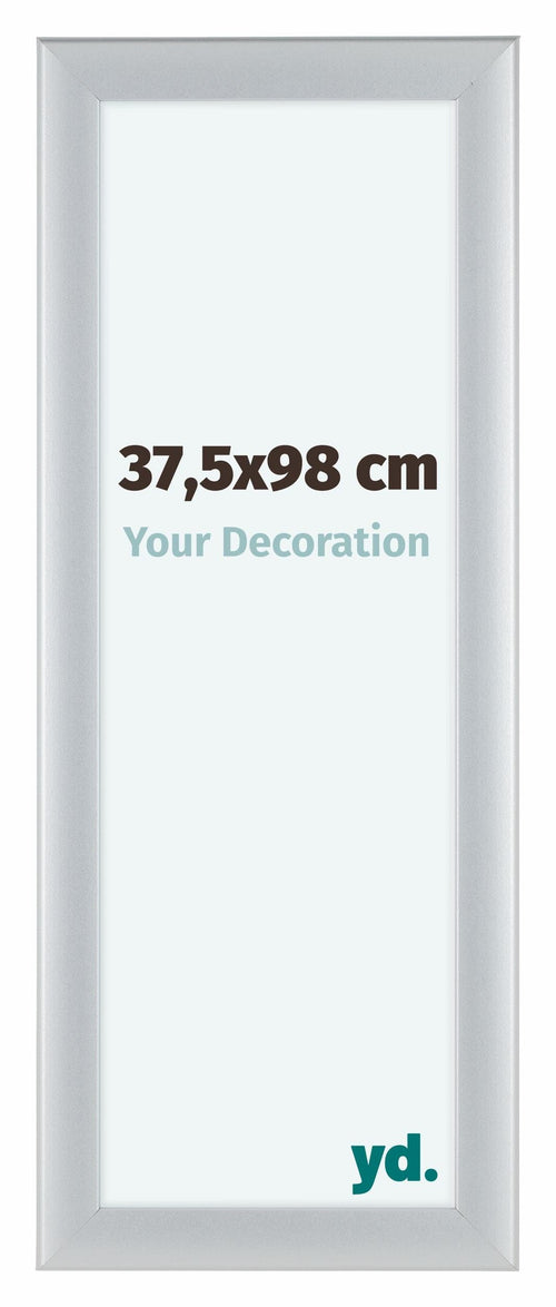 Como MDF Cadre Photo 37 5x98cm Argent Mat De Face Mesure | Yourdecoration.fr