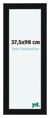 Como MDF Cadre Photo 37 5x98cm Noir Brillant De Face Mesure | Yourdecoration.fr