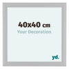 Como MDF Cadre Photo 40x40cm Blanc Mat De Face Mesure | Yourdecoration.fr