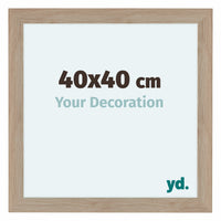 Como MDF Cadre Photo 40x40cm Chene Clair De Face Mesure | Yourdecoration.fr