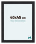 Como MDF Cadre Photo 40x45cm Noir Grain De Bois De Face Mesure | Yourdecoration.fr