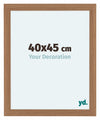 Como MDF Cadre Photo 40x45cm Noyer Clair De Face Mesure | Yourdecoration.fr