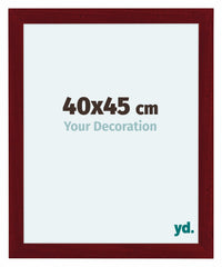 Como MDF Cadre Photo 40x45cm Vin Rouge Patine De Face Mesure | Yourdecoration.fr