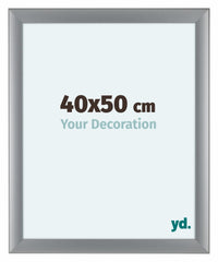 Como MDF Cadre Photo 40x50cm Argent Mat De Face Mesure | Yourdecoration.fr