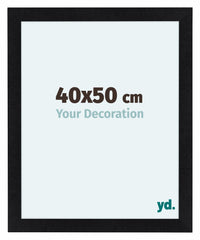 Como MDF Cadre Photo 40x50cm Noir Mat De Face Mesure | Yourdecoration.fr