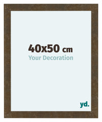 Como MDF Cadre Photo 40x50cm Or Antique De Face Mesure | Yourdecoration.fr