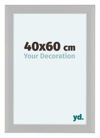 Como MDF Cadre Photo 40x60cm Blanc Grain de Bois De Face Mesure | Yourdecoration.fr