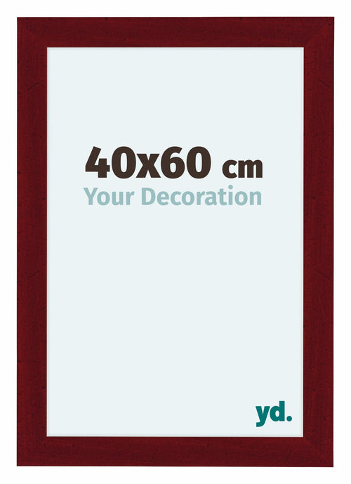 Como MDF Cadre Photo 40x60cm Vin Rouge Patine De Face Mesure | Yourdecoration.fr