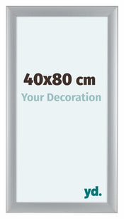 Como MDF Cadre Photo 40x80cm Argent Mat De Face Mesure | Yourdecoration.fr