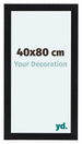 Como MDF Cadre Photo 40x80cm Noir Mat De Face Mesure | Yourdecoration.fr