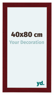 Como MDF Cadre Photo 40x80cm Vin Rouge Patine De Face Mesure | Yourdecoration.fr