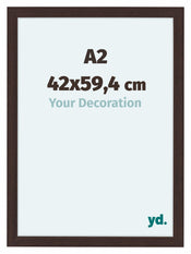 Como MDF Cadre Photo 42x59 4cm A2 Chene Fonce De Face Mesure | Yourdecoration.fr