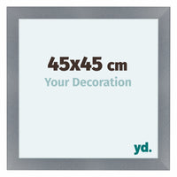 Como MDF Cadre Photo 45x45cm Aluminium Brosse De Face Mesure | Yourdecoration.fr