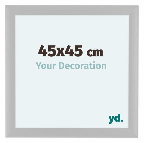 Como MDF Cadre Photo 45x45cm Blanc Grain de Bois De Face Mesure | Yourdecoration.fr