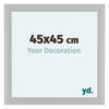 Como MDF Cadre Photo 45x45cm Blanc Mat De Face Mesure | Yourdecoration.fr