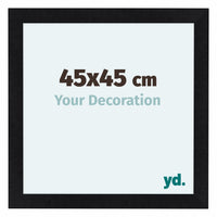 Como MDF Cadre Photo 45x45cm Noir Mat De Face Mesure | Yourdecoration.fr