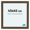 Como MDF Cadre Photo 45x45cm Or Antique De Face Mesure | Yourdecoration.fr