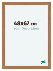 Como MDF Cadre Photo 48x67cm Noyer Clair De Face Mesure | Yourdecoration.fr