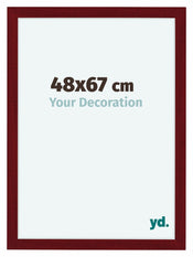Como MDF Cadre Photo 48x67cm Vin Rouge Patine De Face Mesure | Yourdecoration.fr