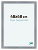 Como MDF Cadre Photo 48x68cm Aluminium Brosse De Face Mesure | Yourdecoration.fr