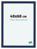 Como MDF Cadre Photo 48x68cm Bleu Fonce Patine De Face Mesure | Yourdecoration.fr