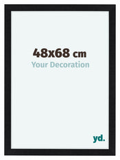Como MDF Cadre Photo 48x68cm Noir Mat De Face Mesure | Yourdecoration.fr