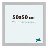 Como MDF Cadre Photo 50x50cm Blanc Brillant De Face Mesure | Yourdecoration.fr