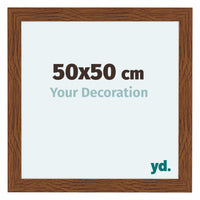 Como MDF Cadre Photo 50x50cm Chene Rustique De Face Mesure | Yourdecoration.fr