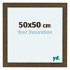 Como MDF Cadre Photo 50x50cm Or Antique De Face Mesure | Yourdecoration.fr