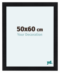 Como MDF Cadre Photo 50x60cm Noir Mat De Face Mesure | Yourdecoration.fr