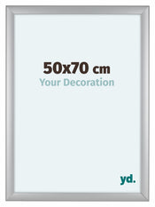 Como MDF Cadre Photo 50x70cm Argent Mat De Face Mesure | Yourdecoration.fr