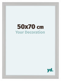 Como MDF Cadre Photo 50x70cm Blanc Grain de Bois De Face Mesure | Yourdecoration.fr