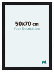 Como MDF Cadre Photo 50x70cm Noir Mat De Face Mesure | Yourdecoration.fr