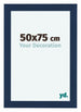 Como MDF Cadre Photo 50x75cm Bleu Fonce Patine De Face Mesure | Yourdecoration.fr
